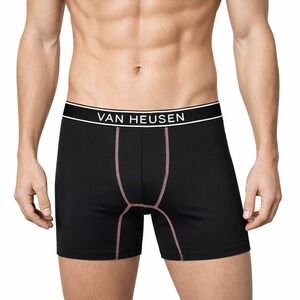 Van Heusen Stretch Boxerbriefs 6-Pack Black Size Small (28-30) NWT